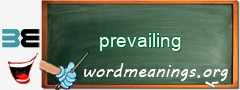 WordMeaning blackboard for prevailing